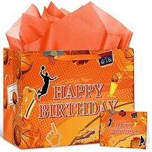 RUMIA Basktball Birthday Gift Bag
