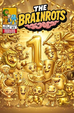 THE BRAINROTS #11 - First Anniversary Special - Issue Eleven #11 [English Version] - The Italian Brainrot Character Comic: COVER GOLD – Includes 3 ... Brainrot characters [ English Version ])