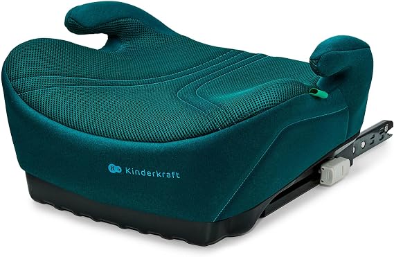 Kinderkraft, I-Boost 2 PRO i-Size Car Seat 125–150 cm, ISOFIX Booster Seat, Lightweight Child Car Seat, R129 Approved, AIR Flow, Green