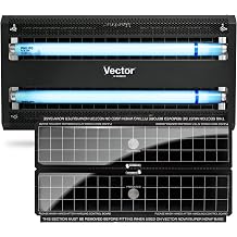 Catchmaster Vector 30 UVライトフライトラップ 屋内用 家庭用電気ブナトラップ 家庭用電気ブナトラップ 飛散防止電球 UVランプフライ、昆虫&蚊殺し器 キッチン、小屋、ガレージ用サイレントバグライト