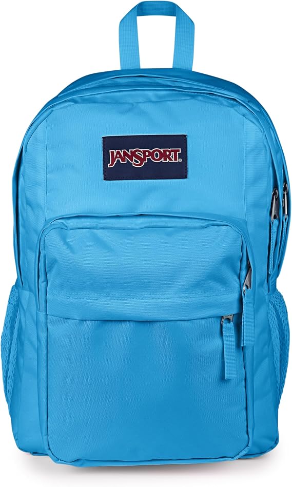 JanSport Big Day Pack Backpack – Large Laptop Backpack with Dual Compartments and Ergonomic Straps, 34 L Capacity, 43.5 x 32.5 x 19 cm - Electric Azul
