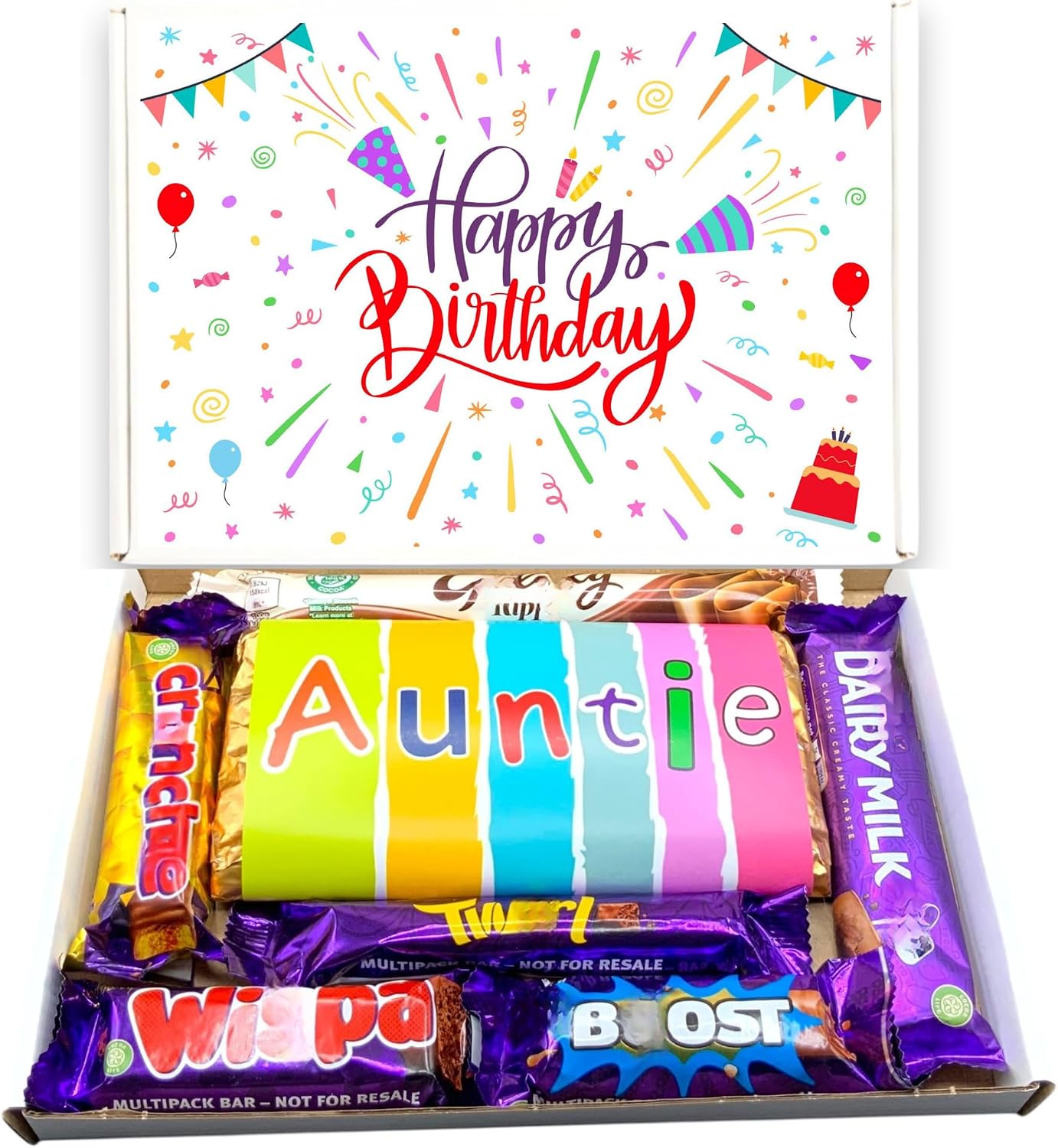 Auntie Birthday Chocolate Hamper - for Auntie - Happy Birthday Auntie - Gift for Her - Present for Auntie - Letterbox Gift Hamper