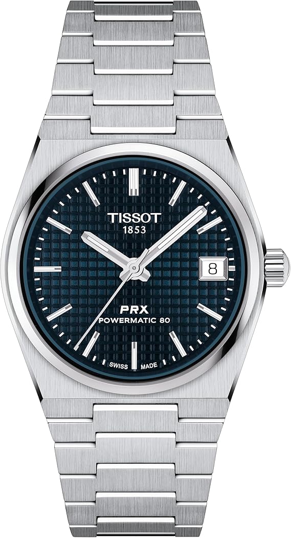 TISSOT Unisex Watch TISSOT PRX 35mm Powermatic 80, blue, Modern