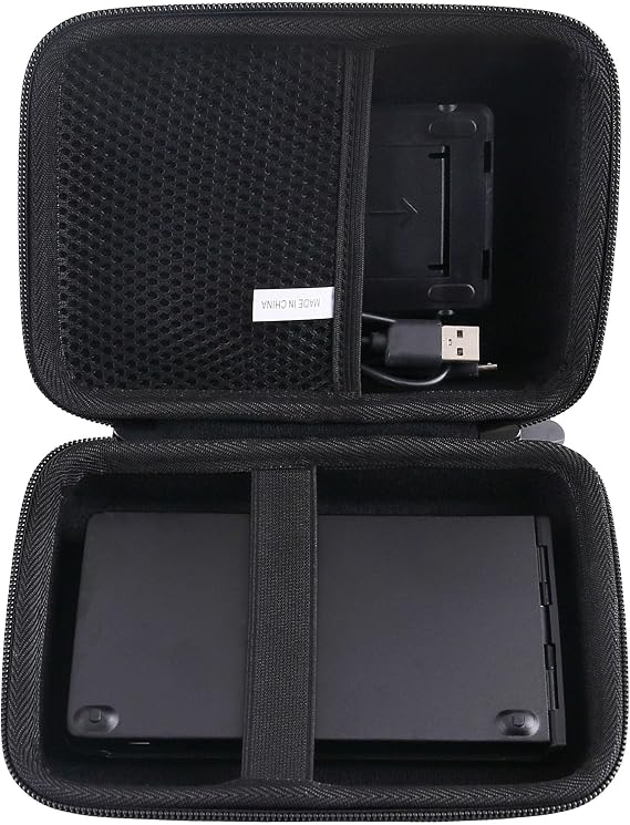 Hard EVA Carrying Case Compatible with Samsers/iClever BK08/Gimibox/ZenRich/GEODMAER Foldable Bluetooth Keyboard Case Black