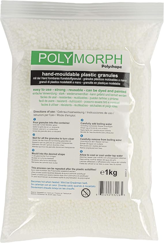 1kg Polyshape Polymorph hand mouldable plastic bag