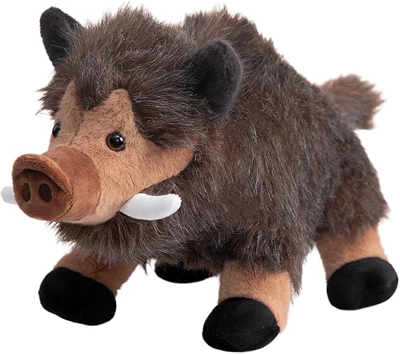 BEJOY Wild Boar Plush Toy, Simulated Stuffed Animal Soft Boar