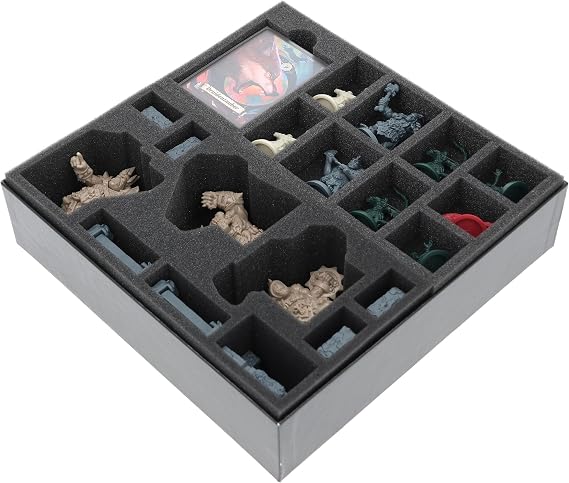 Feldherr foam set compatible with HeroQuest (2021): Against the Ogre Horde - board game box - Inserts to store all figures and accessories from the expansion