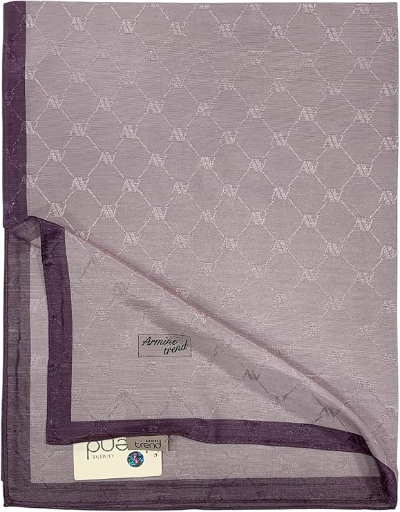 Armine Trend Monogram Şal - 2 - Gül Kurusu 128