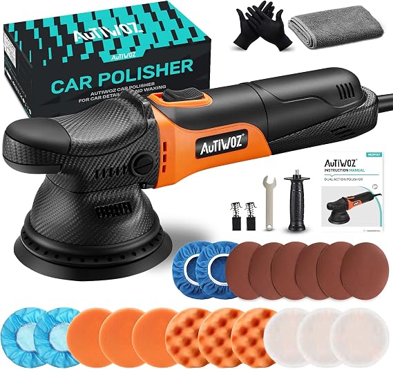 AUTIWOZ Dual Action Car Polisher Buffer Sander DA Polishing Machine 5inch