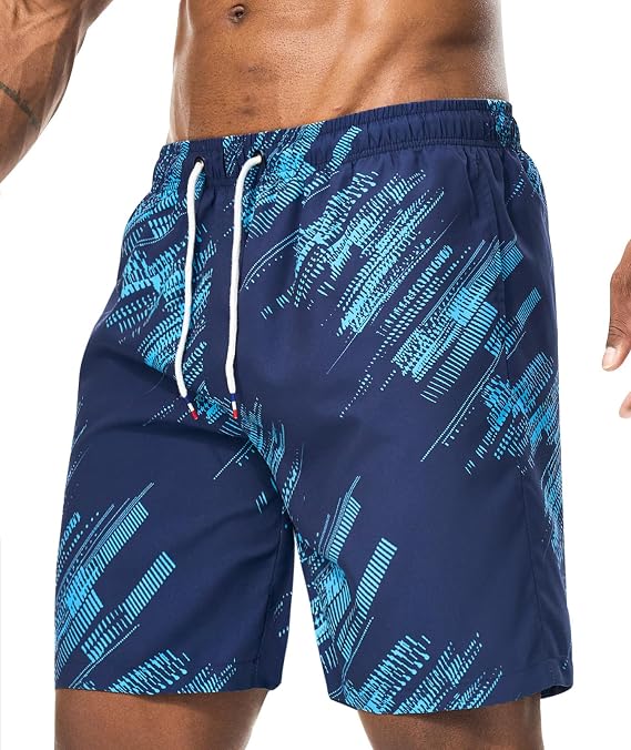 Men's Swim Shorts Quick Dry Water Repellent Surfer Lined Hawaiian Vacation