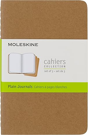 Moleskine Cahier 3Lü Pocket Size Cardboard Cover Flat Notebook Beige /