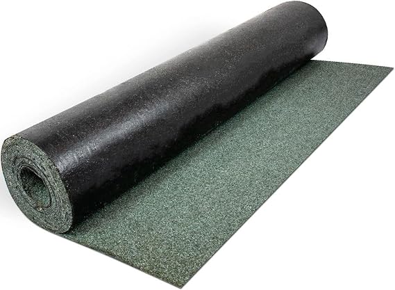NOVECRAFTO Heavy Duty Premium Polyester Shed Roofing Felt, 10m x 1m, Green