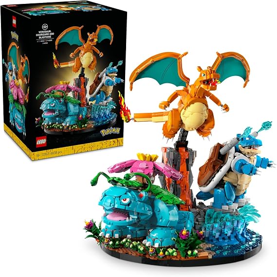 LEGO Pokémon Venusaur, Charizard ve Blastoise 72153