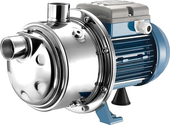 FORAS Plus Multi-Stage Pump Made of Stainless Steel P3-150/7T, Made in Italy, Continuous Operation, 230/400V, 1 kW, Flow Rate 80L/min, Pressure 75 m