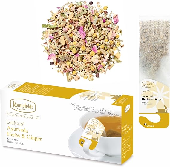 Leafcup Ayurveda Herbs and Ginger Çayı ve Fiyatı - Ronnefeldt