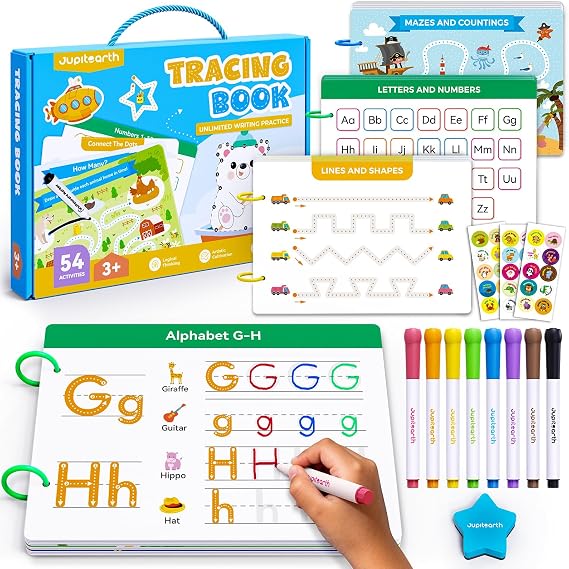 JUPITEARTH Preschool Learning Activities Activity Book for Toddlers