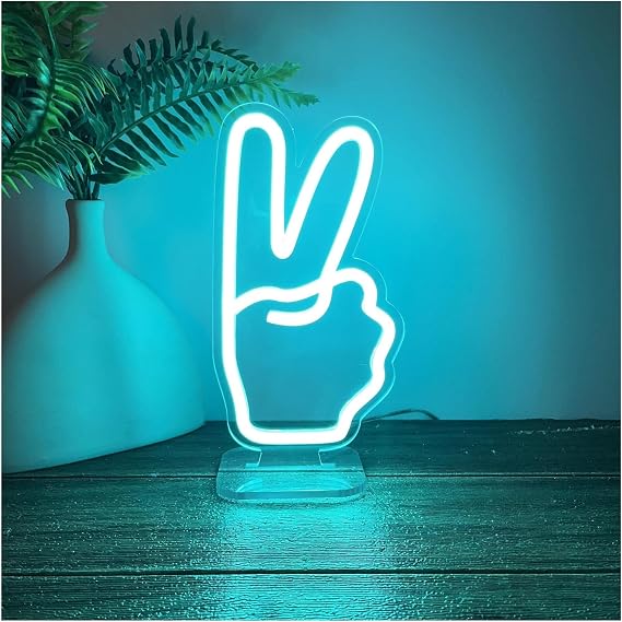 ネオンサイン LED USB LEDネオンランプ Yeah ネオンサイン ナイトライト デスクランプ 寝室 子供部屋 ホームデコレーション 13cmx25cmA