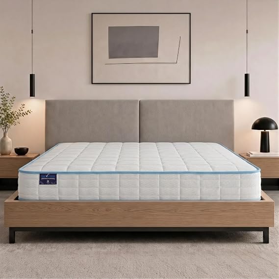 BEDZONLINE Hybrid Pocket Gel Spring Mattress with Cooling Foam