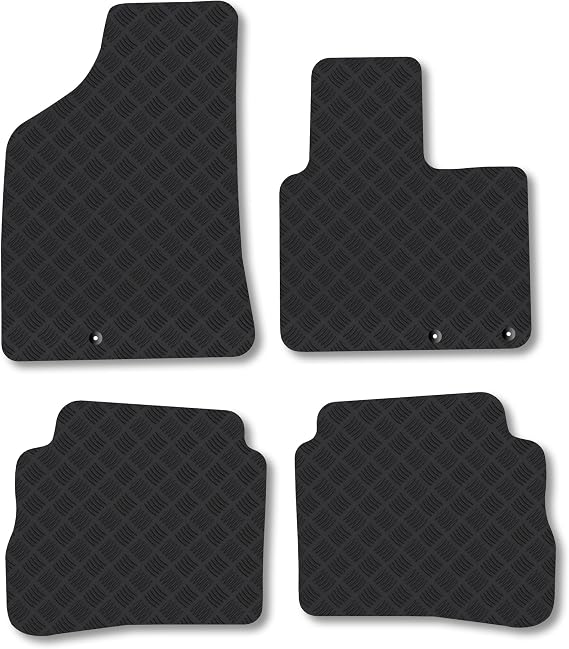 Fits Hyundai Santa Fe (2009-2012) [5 Seat] 3mm Rubber Car Mats