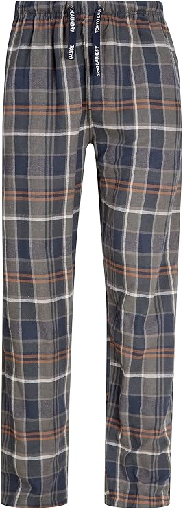 Tokyo Laundry Men's Checked Cotton Flannel Pyjama Bottom Lounge Pants