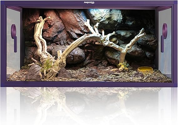 Phailozoo Lightweight 50 gallon Reptile Tank for Snake, Gecko