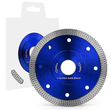 Flintronic 1 Piece Extra Fine Porcelain Diamond Disc, 115 mm, Blue