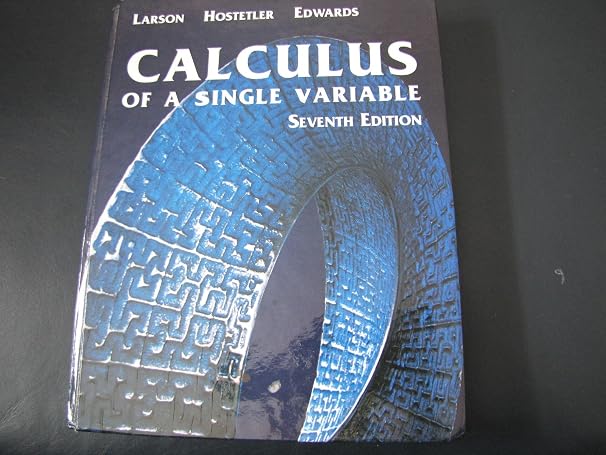Calculus of A Single Variable 7e
