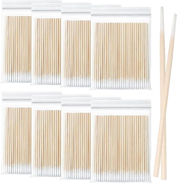 ZOCONE 800 Count Microblading Cotton Swabs, 7 CM Cotton Swabs Pointed Tip, Diaposable Cotton Tipped Applicator, Single Headed Pointed Cotton Buds, Cotton Swabs for Makeup Eyebrow Tattoo Colour Nail