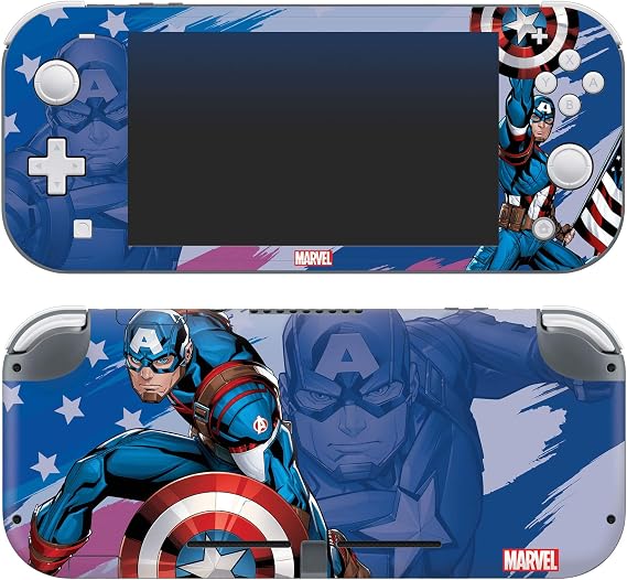 Controller Gear Authentic and Official Licensed Nintendo Switch Lite Skin - Marvel - Captain America "Opportunity" - Nintendo Switch