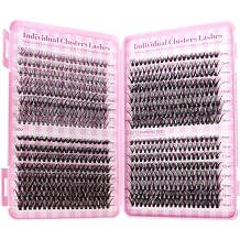 Eyelash Extension Kit 640pcs Individual Eyelashes Kit Cluster Lashes Individual CLuster 9-16mm DIY Eyelash Extension Kit