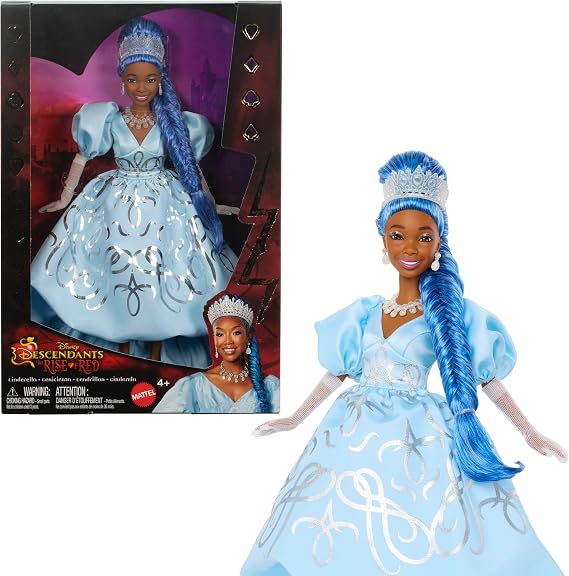 Mattel ディズニー ディセンダント 4: 赤の台頭 – 映画にインスパイアされたロイヤルガウン&アクセサリー付きシンデレラファッションドール