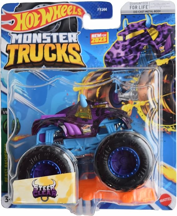 Hot Wheels Monster Trucks Steer Clear Includes Connect and Crash