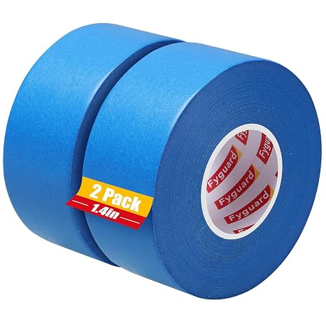 2 Rolls Painters Tape 36mm x 50m Blue Masking Tape for Painting