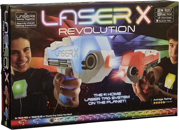 Laser X Revolution Double Blasters Sunset Chevron Orange