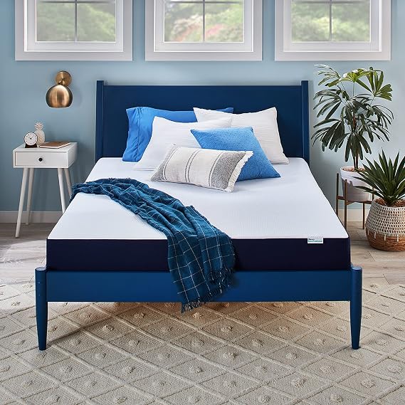 Sleep Innovations Marley Soğutma Jelli Hafıza Köpük Yatak, 25 cm Kalınlık, Tek Kişilik, Orta Sert