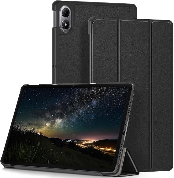 Case for Xiaomi Redmi Pad 2 Pro 12.1 Inch Tablet 2025, Case with Auto-Sleep/Activation, Black
