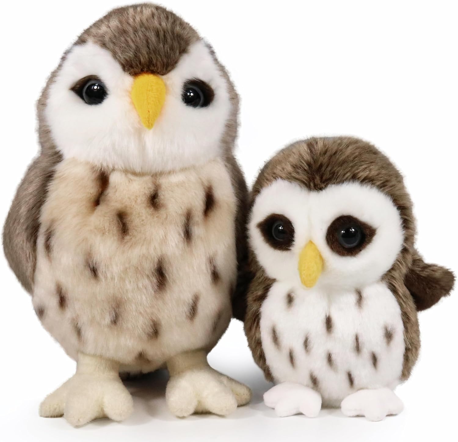 ICE KING BEAR Mom and Baby Stuffed Animals Set Zoo Wild Animals Owl