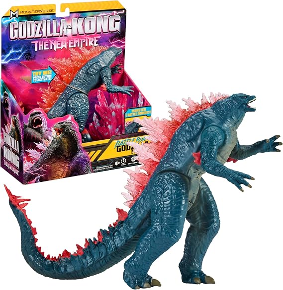 MonsterVerse - Godzilla x Kong 18cm Moving Figure with Sounds and Jaw Movement Random Model for Ages 4+ MN305