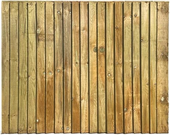 6FT x 6FT Feather Edge Timber Fence Panels | Pressure Treated Closeboard Fencing, Heavy Duty Garden Boundary Panels | Pack of 2