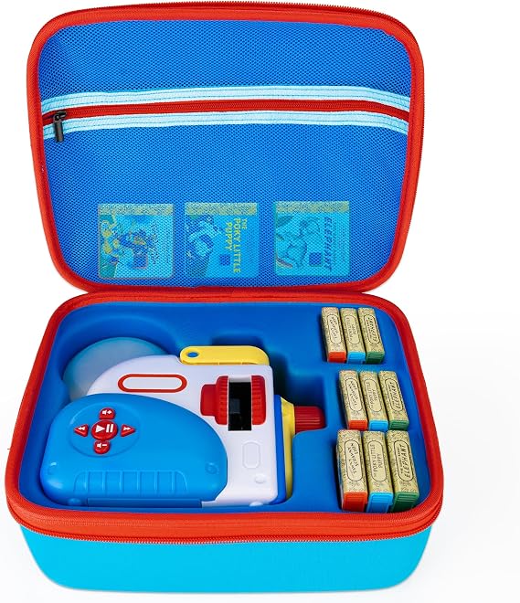 Case Compatible with Little Tikes Story Dream Machine Books Starter Set, Carrying Case for Little Tikes Projector Storybook Audio Play and Character, Gifts for Girls Boys, Blue (Case Only)
