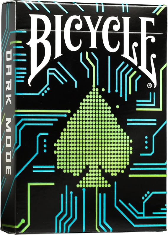 Bicycle Dark Mode Playing Cards - 1 Deck, Air Cushion Finish, Professional, Superb Handling & Durability, Great Gift For Card Collectors
