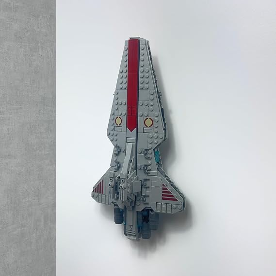 Wall Mount for Lego Venator-Class Republic Attack Cruiser 75441 | Secure Vertical Display Bracket | Space-Saving Starship Wall Display Stand
