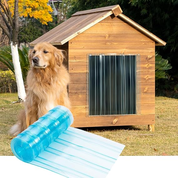 Uross Dog Door Replacement Flaps - 180CM Ruff Weather DIY Cat Dog Door Flap, Doggie Door Replacement Flaps, Vinyl Plastic Flap for Dog House, Ideal Large Pet Door Replacement Flap