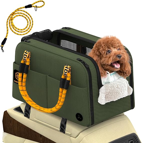 PAWZIDEA Center Console Dog Car Seat for Small Dogs & Cats up to 5.45 Kg