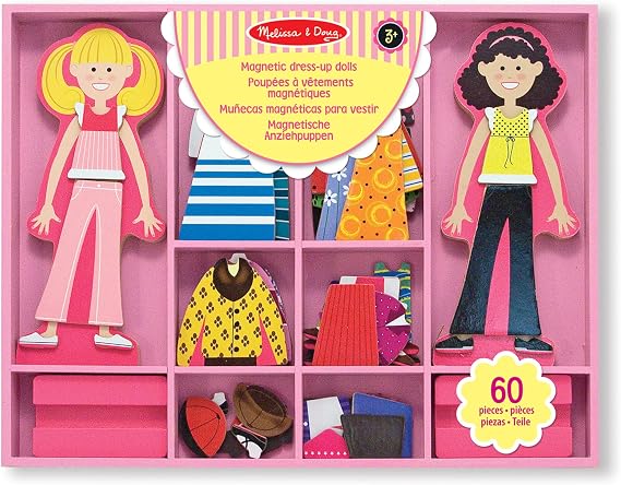 Melissa & Doug 14940 Ahşap Mıknatıslı Giydirme Abby Ile Emma