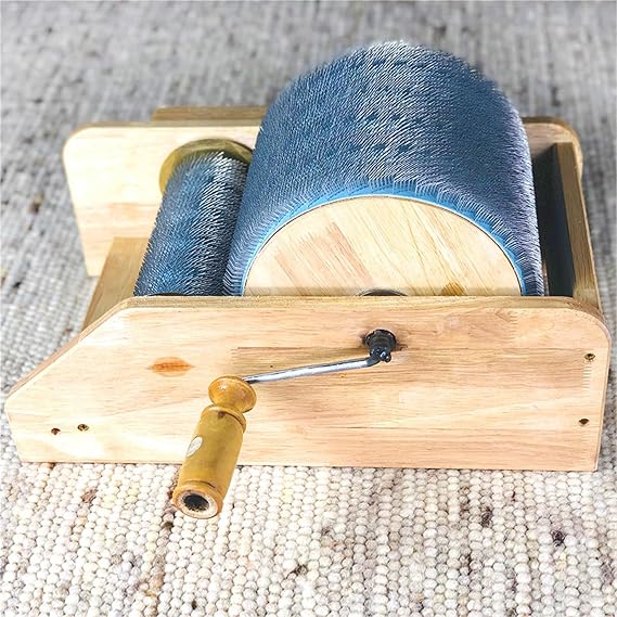 Wool Felt Machine with Blending Board and Roller for Efficient Fiber Mixing in DIY Projects