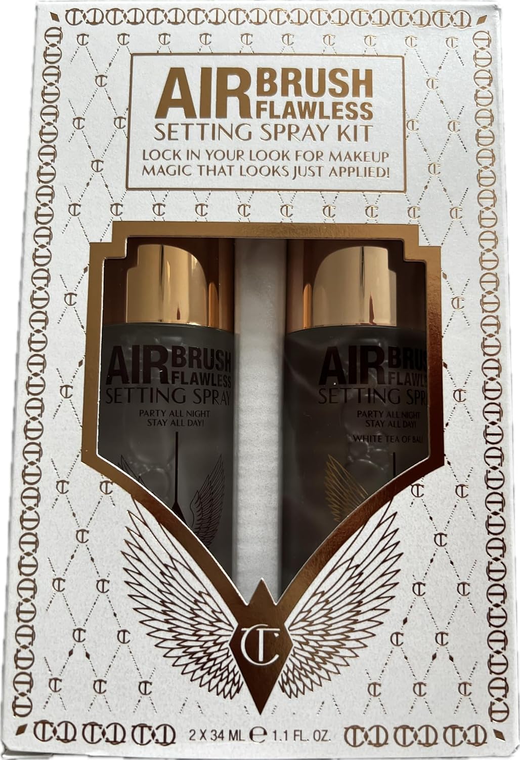Charlotte Tilbury Airbrush Flawless Setting Spray Kit, 2 x 34 ml