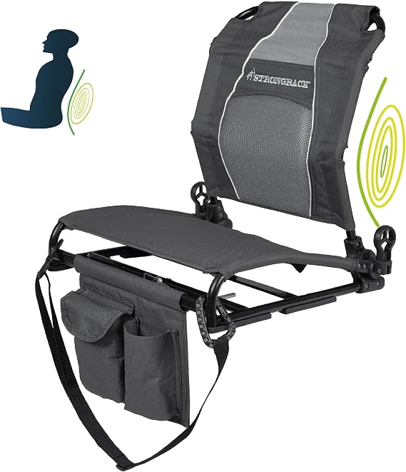 STRONGBACK Stadium Seat for Bleachers with Lumbar Support & Back Support