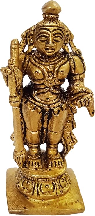 Purpledip Brass Idol Lord Balarama (Baladeva, Balabhadra): Collectible Statue of Shri Krishna's Brother (12258A)