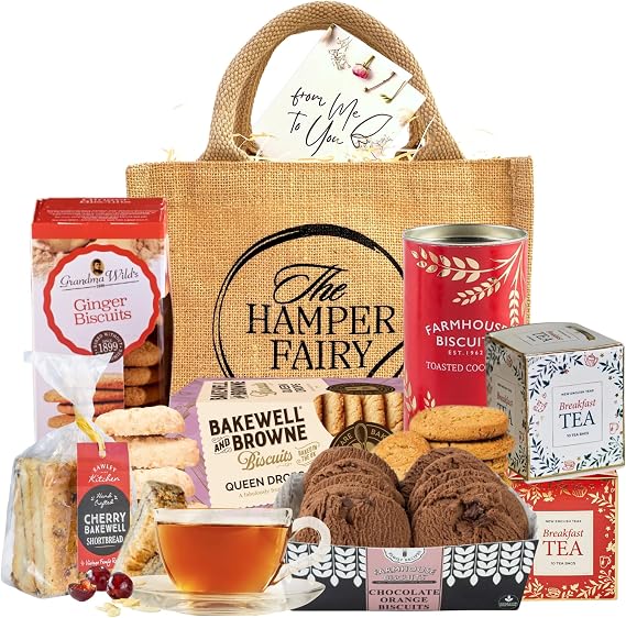 Tea and Biscuits Gift Set Hamper with Biscuit Selection | The Hamper Fairy